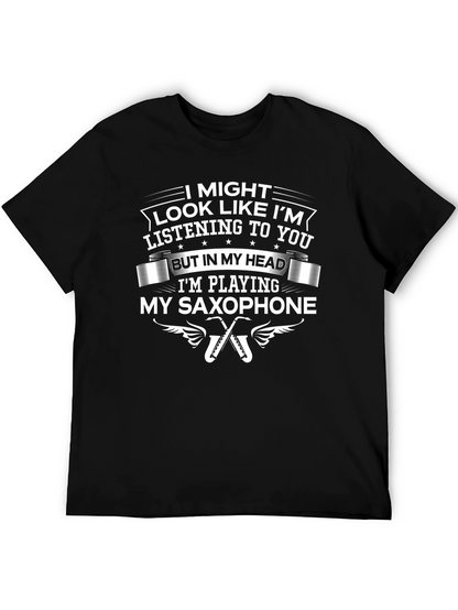 Saxophone Player Humor Graphic T-Shirt