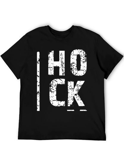 HOCK Graphic Tee - Black Cotton T-Shirt