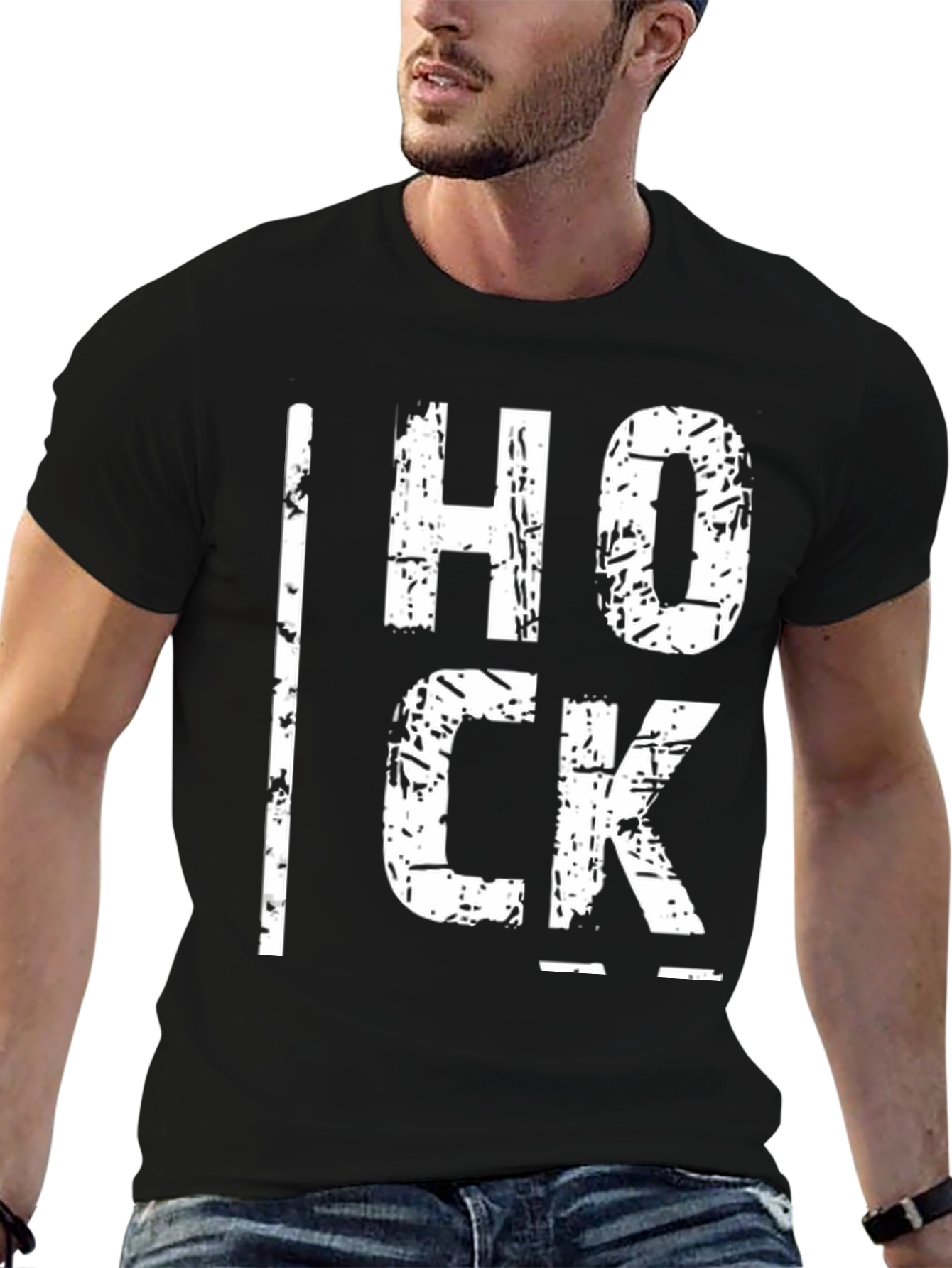HOCK Graphic Tee - Black Cotton T-Shirt