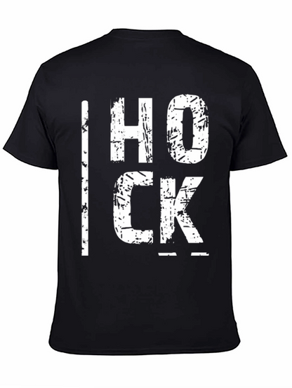HOCK Graphic Tee - Black Cotton T-Shirt