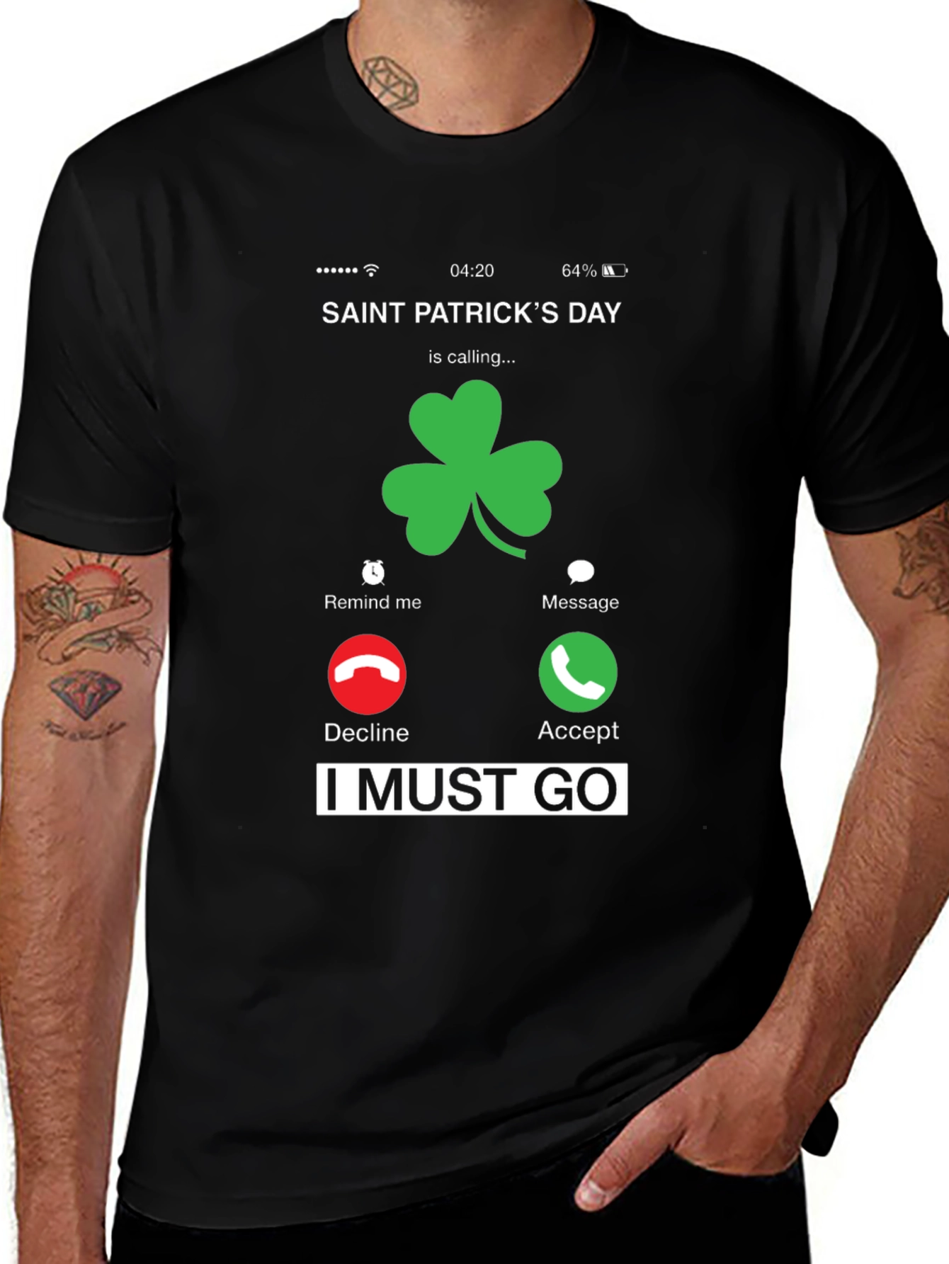 Saint Patricks Day Incoming Call T-Shirt