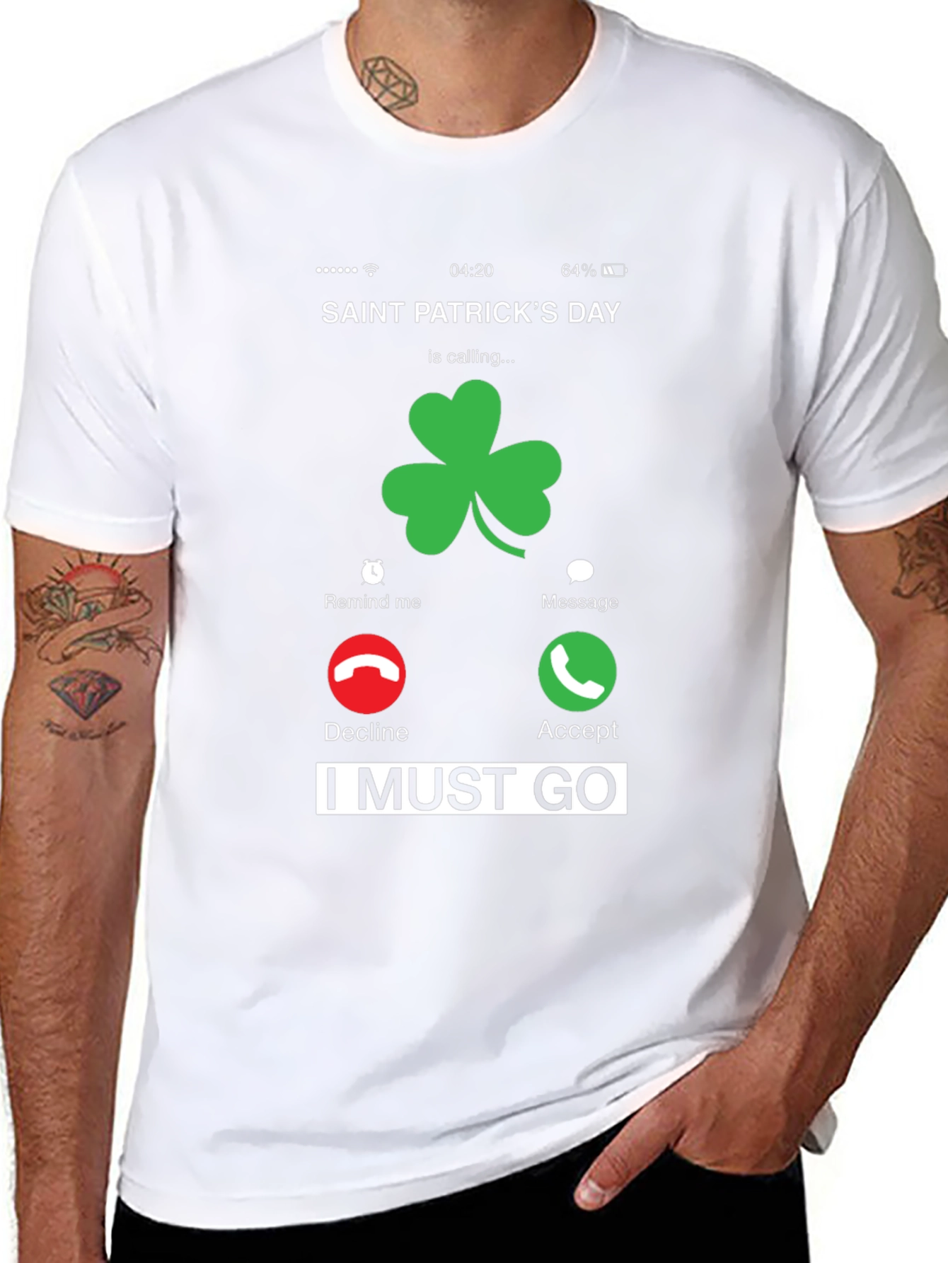 Saint Patricks Day Incoming Call T-Shirt
