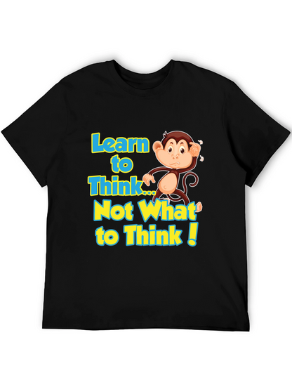 Learn to Think Monkey Graphic Tee