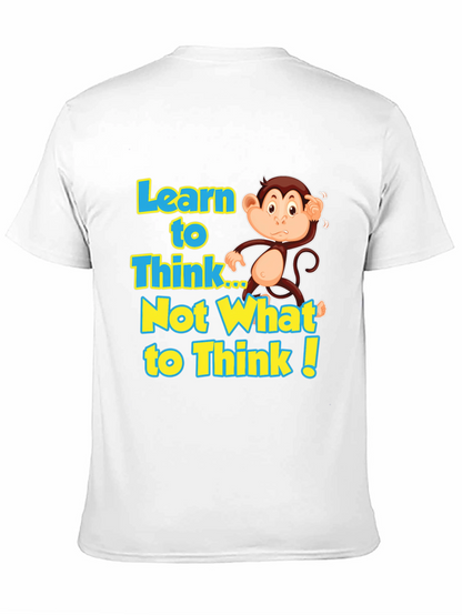 Learn to Think Monkey Graphic Tee