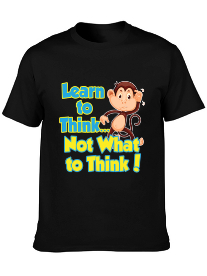 Learn to Think Monkey Graphic Tee