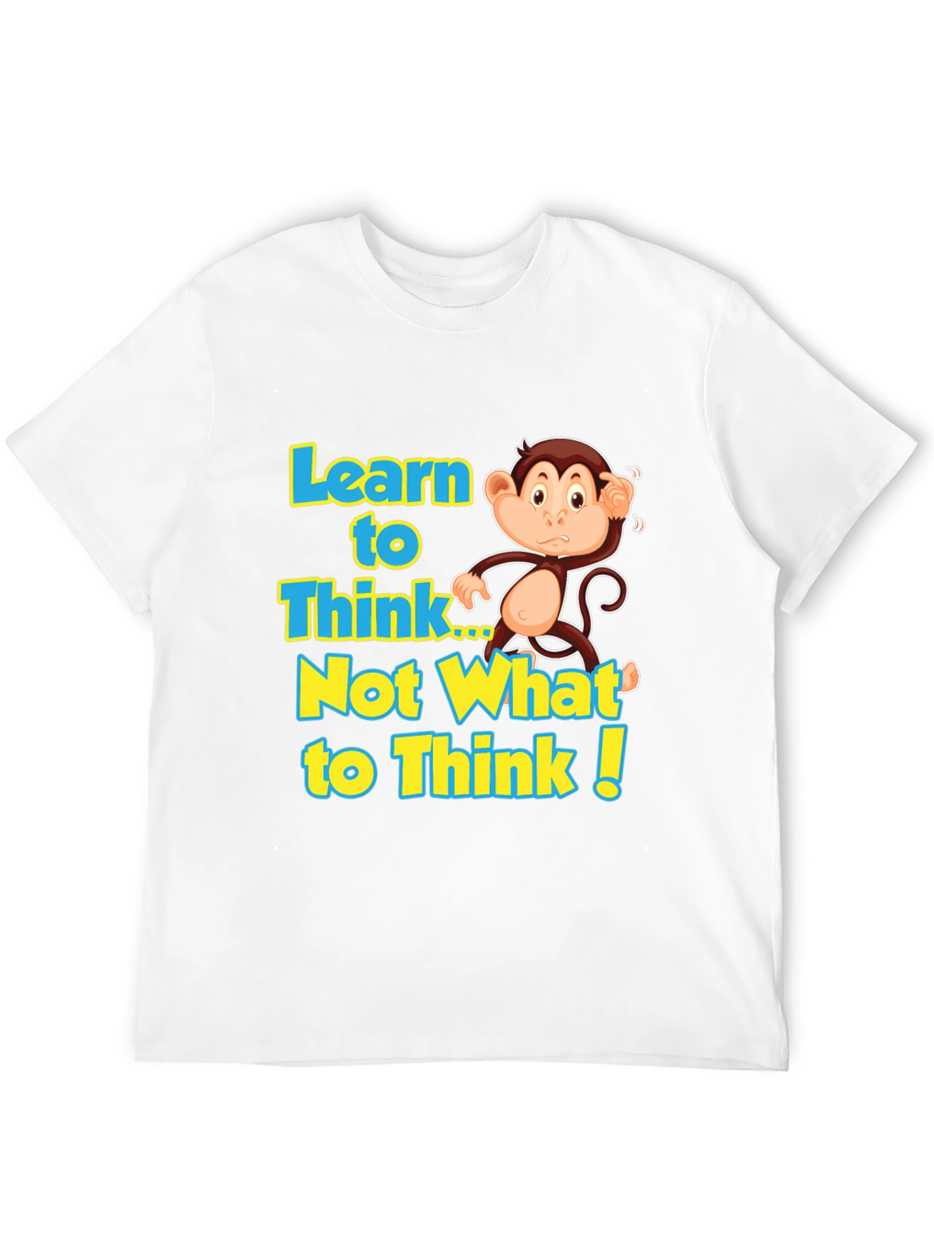 Learn to Think Monkey Graphic Tee