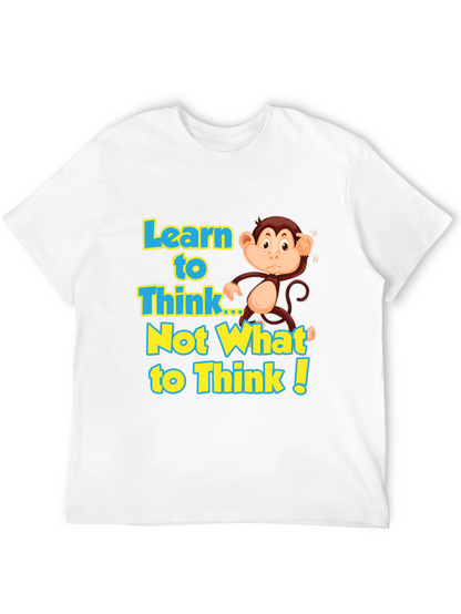 Learn to Think Monkey Graphic Tee