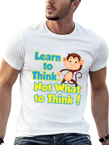 Learn to Think Monkey Graphic Tee
