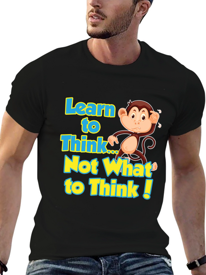 Learn to Think Monkey Graphic Tee