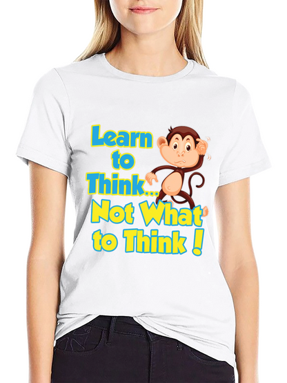 Learn to Think Monkey Graphic Tee
