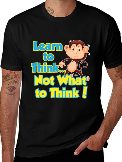 Learn to Think Monkey Graphic Tee