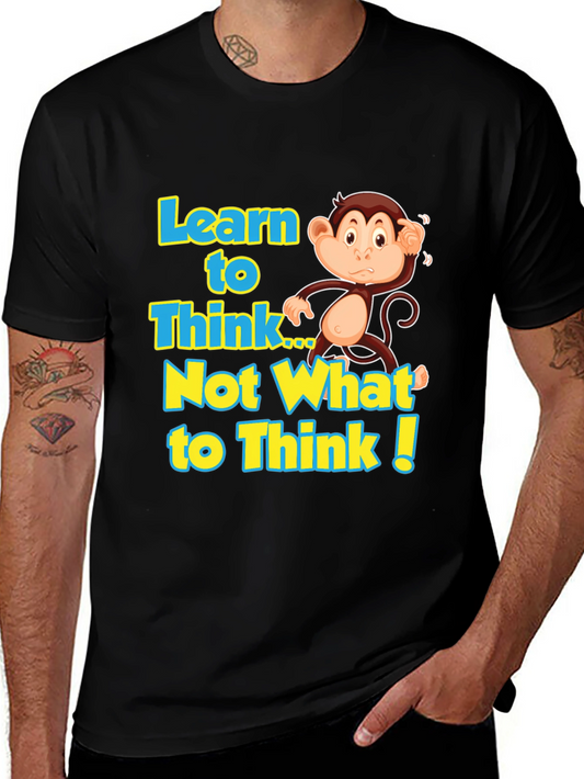 Learn to Think Monkey Graphic Tee