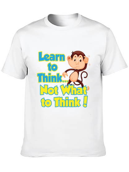 Learn to Think Monkey Graphic Tee