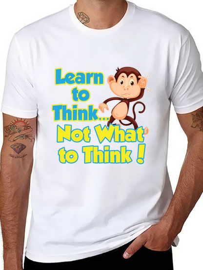 Learn to Think Monkey Graphic Tee