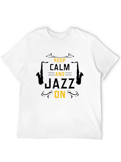 Keep Calm Jazz On Graphic T-Shirt