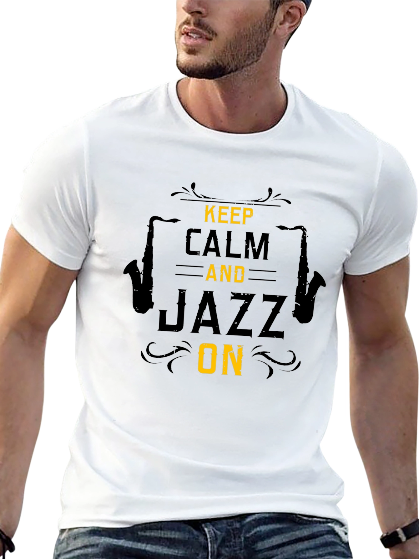 Keep Calm Jazz On Graphic T-Shirt