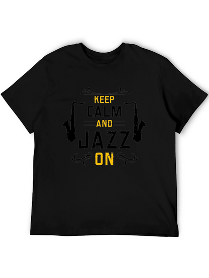Keep Calm Jazz On Graphic T-Shirt