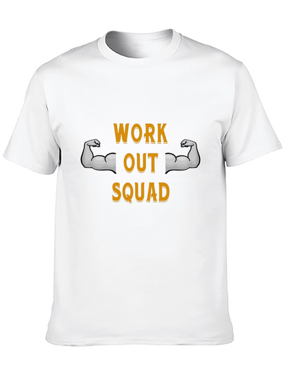 Work Out Squad Tee - Black Graphic T-Shirt