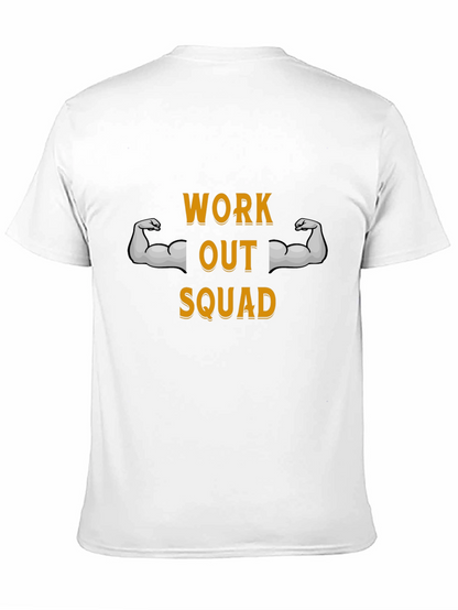 Work Out Squad Tee - Black Graphic T-Shirt