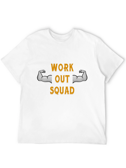 Work Out Squad Tee - Black Graphic T-Shirt