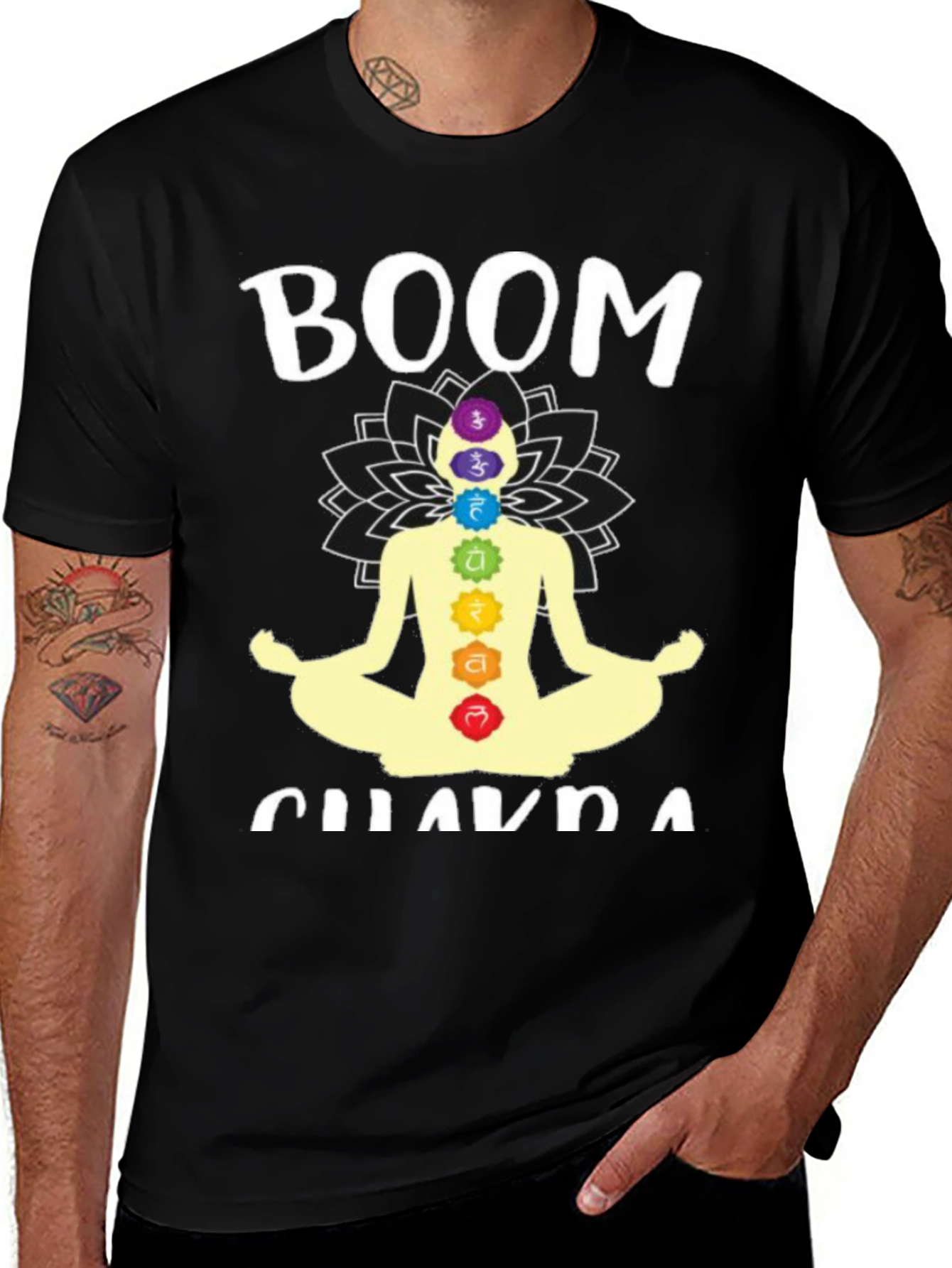 Boom Chakra T-Shirt - Meditating Yoga Tee