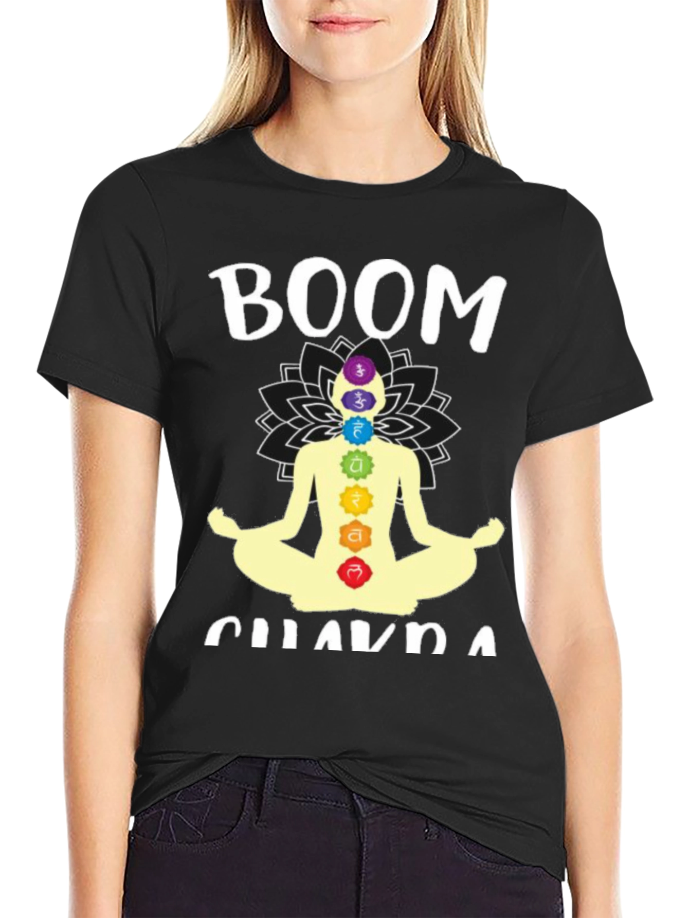 Boom Chakra T-Shirt - Meditating Yoga Tee