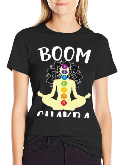 Boom Chakra T-Shirt - Meditating Yoga Tee