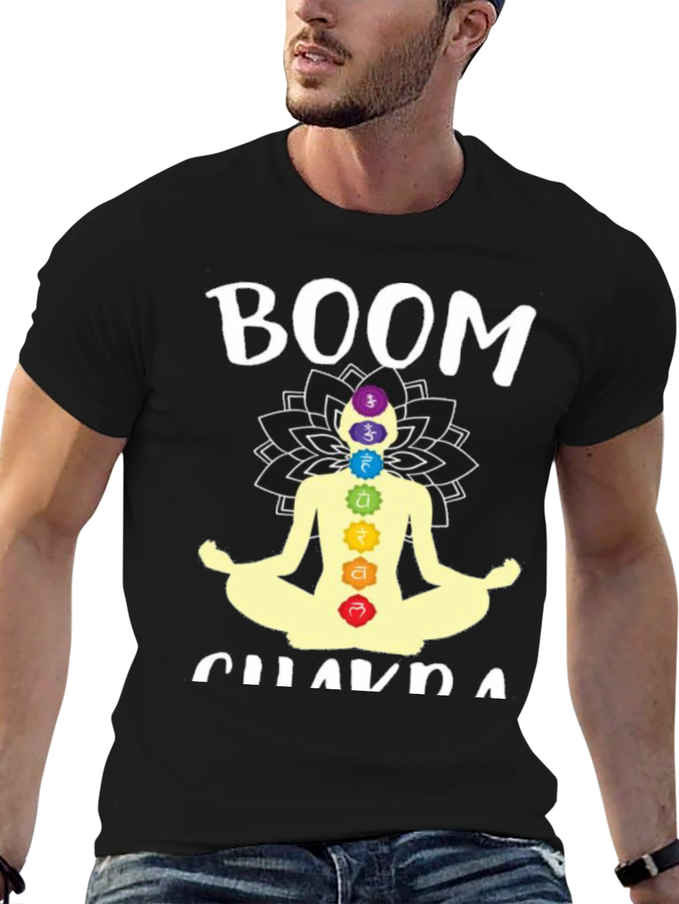 Boom Chakra T-Shirt - Meditating Yoga Tee