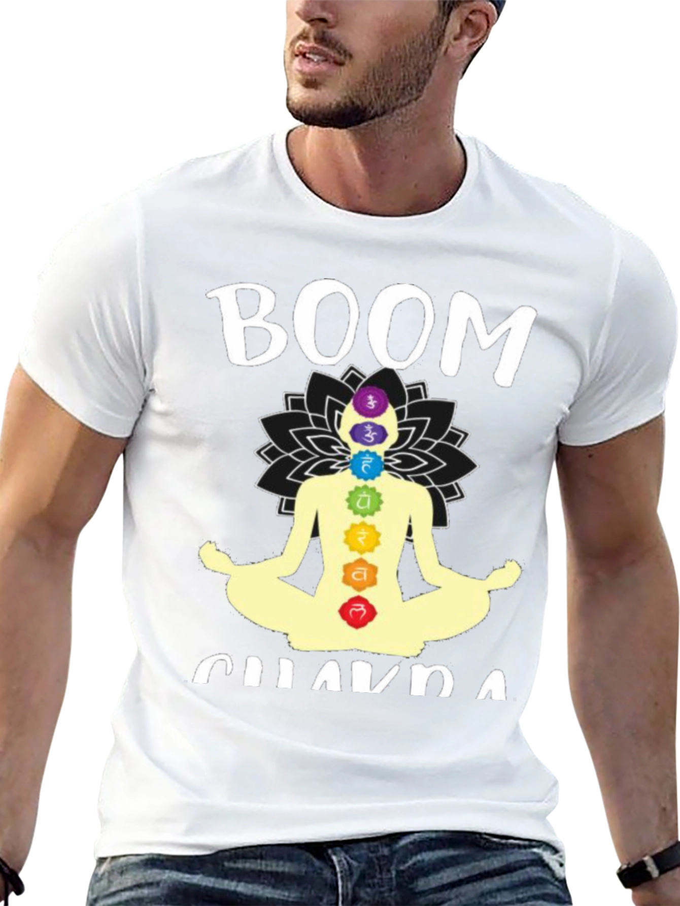 Boom Chakra T-Shirt - Meditating Yoga Tee