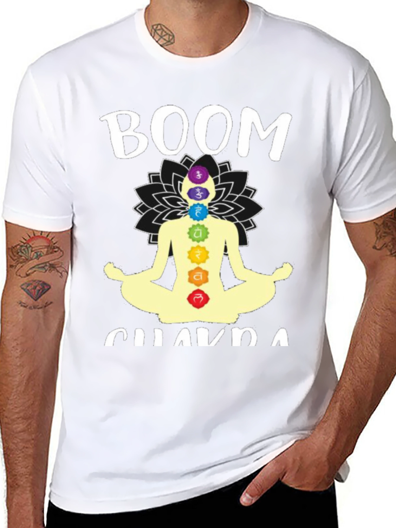 Boom Chakra T-Shirt - Meditating Yoga Tee