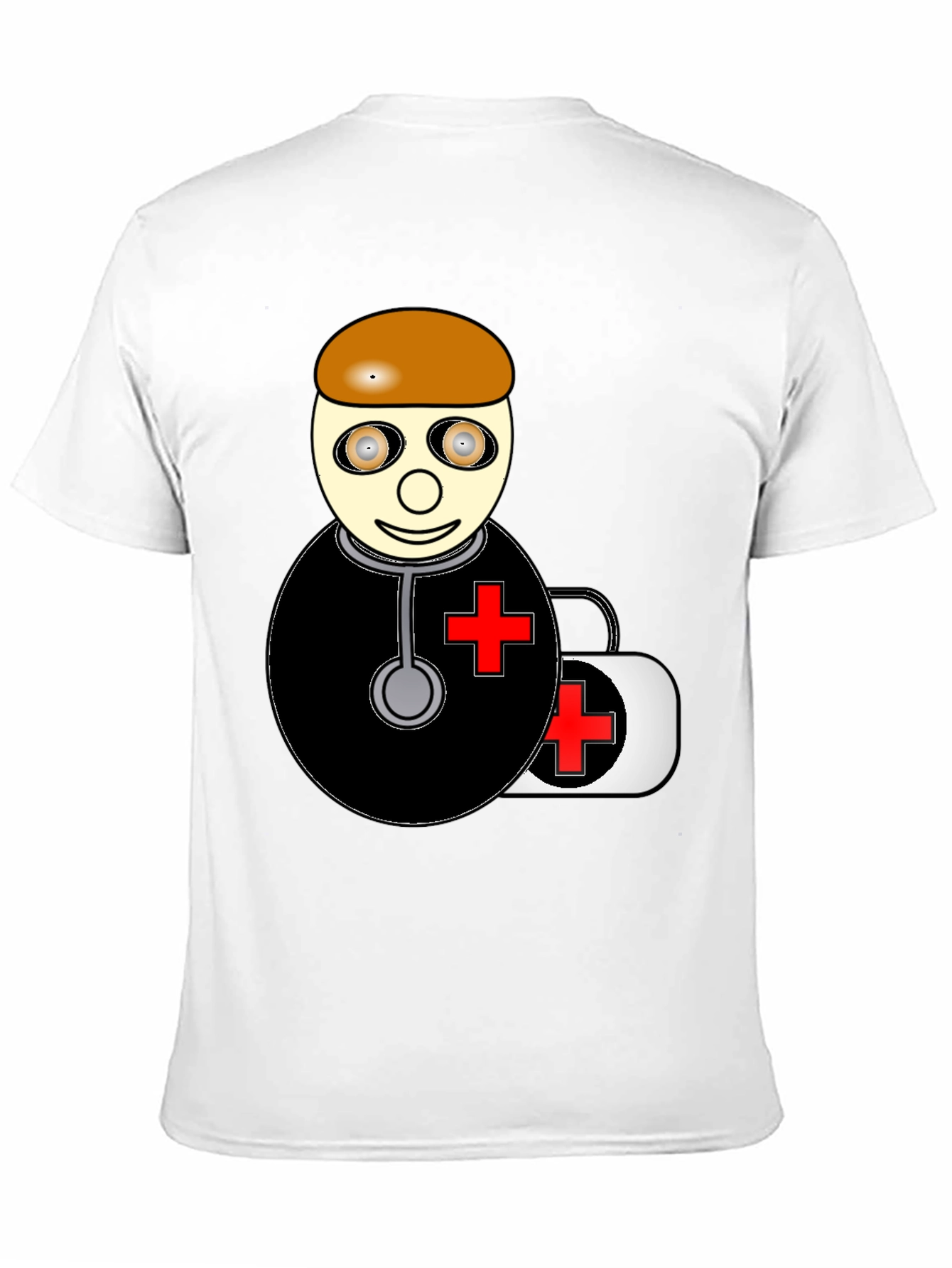 Cartoon Doctor Graphic T-Shirt