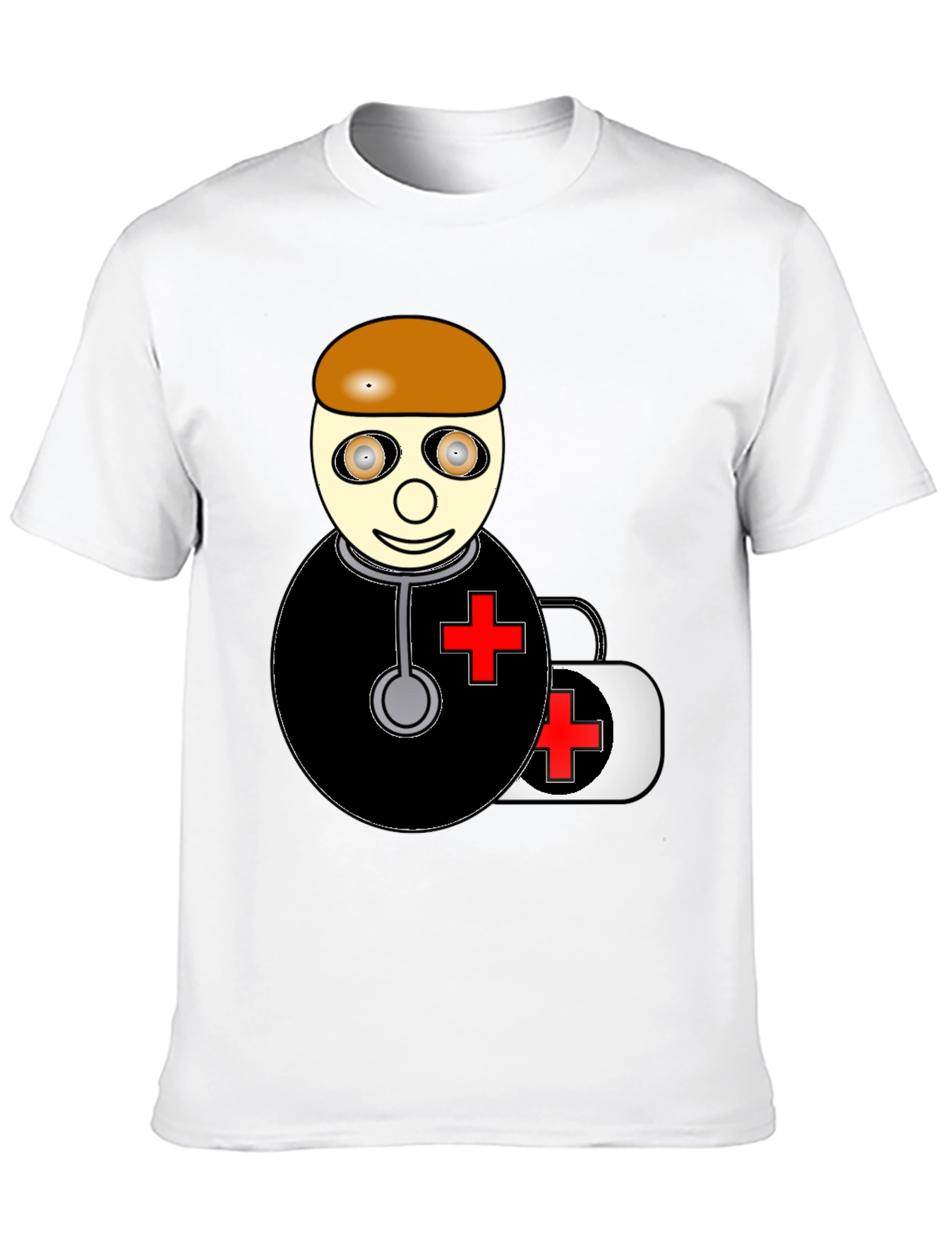 Cartoon Doctor Graphic T-Shirt