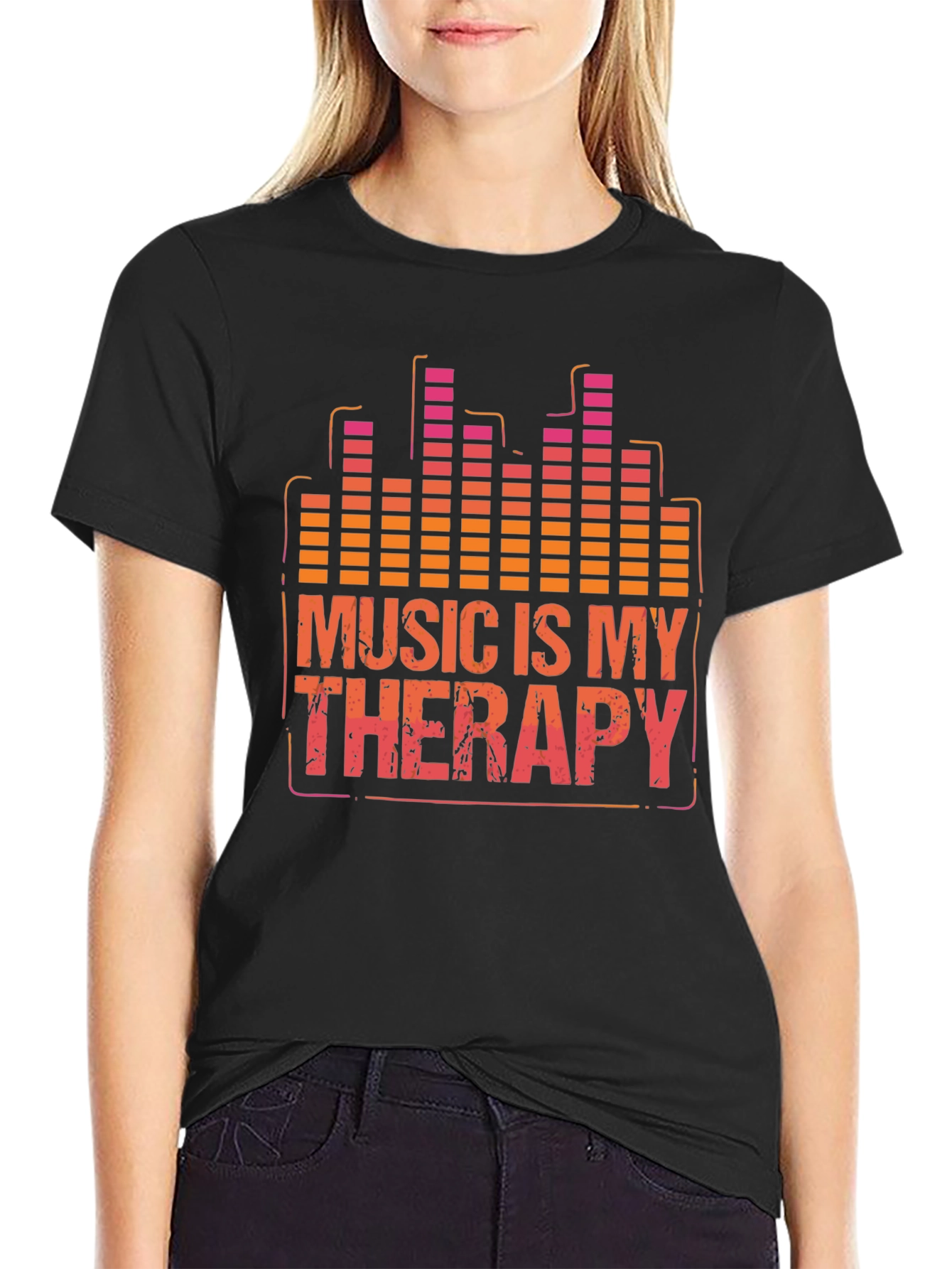Music Therapy T-Shirt - Graphic Print