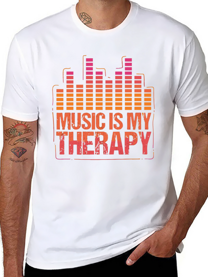 Music Therapy T-Shirt - Graphic Print