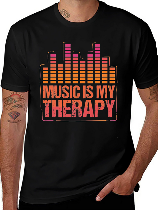Music Therapy T-Shirt - Graphic Print