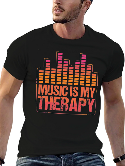 Music Therapy T-Shirt - Graphic Print