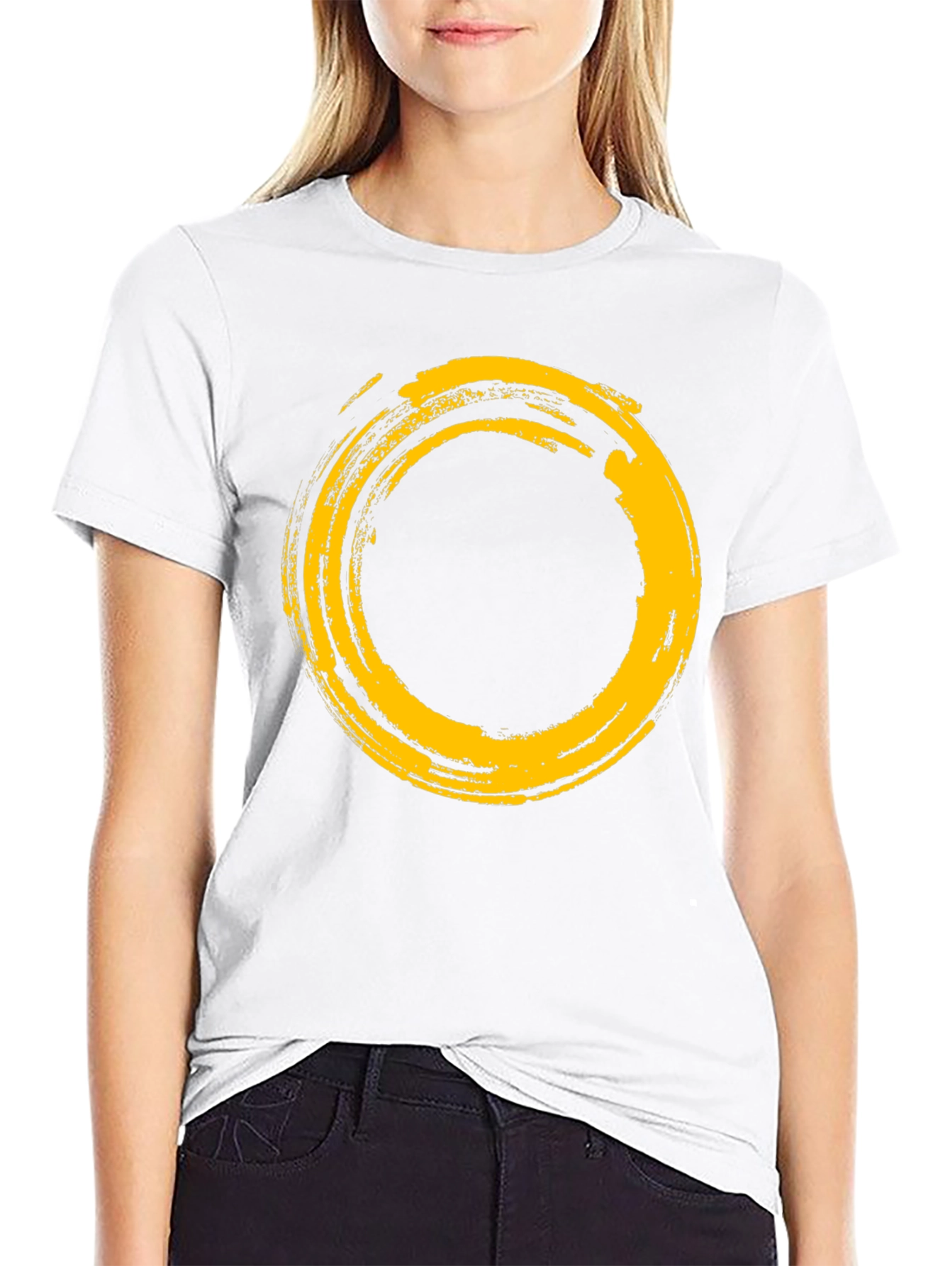 Zen Circle Graphic Tee - Soft Cotton Blend