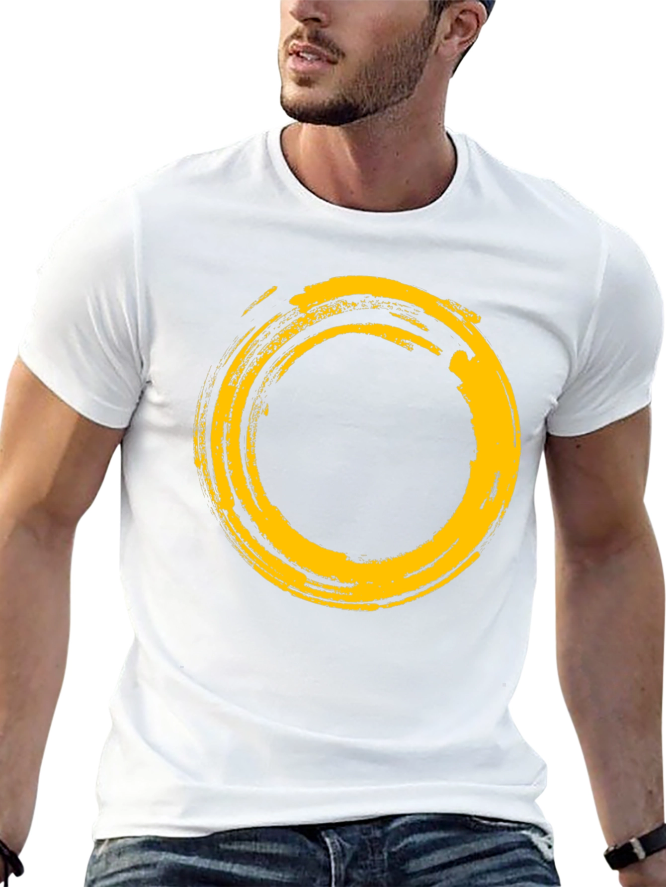 Zen Circle Graphic Tee - Soft Cotton Blend