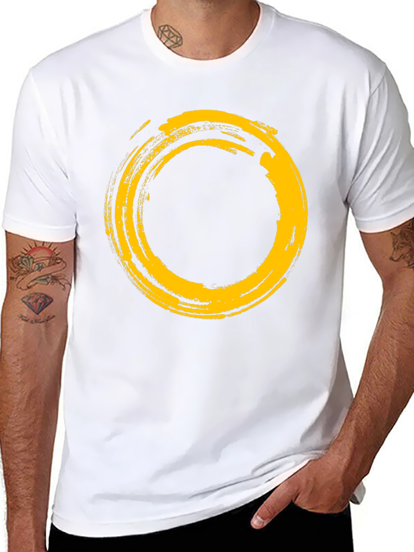Zen Circle Graphic Tee - Soft Cotton Blend