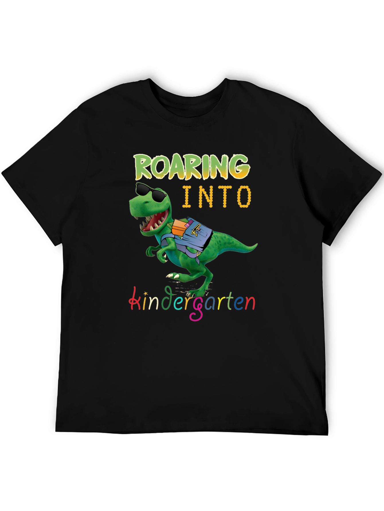 Roaring into Kindergarten Dinosaur T-Shirt