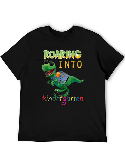Roaring into Kindergarten Dinosaur T-Shirt