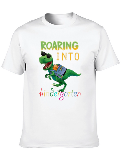 Roaring into Kindergarten Dinosaur T-Shirt