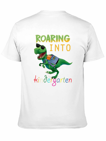 Roaring into Kindergarten Dinosaur T-Shirt