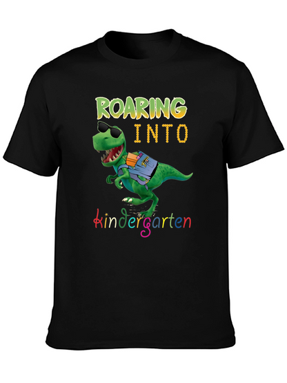 Roaring into Kindergarten Dinosaur T-Shirt