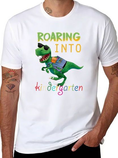 Roaring into Kindergarten Dinosaur T-Shirt
