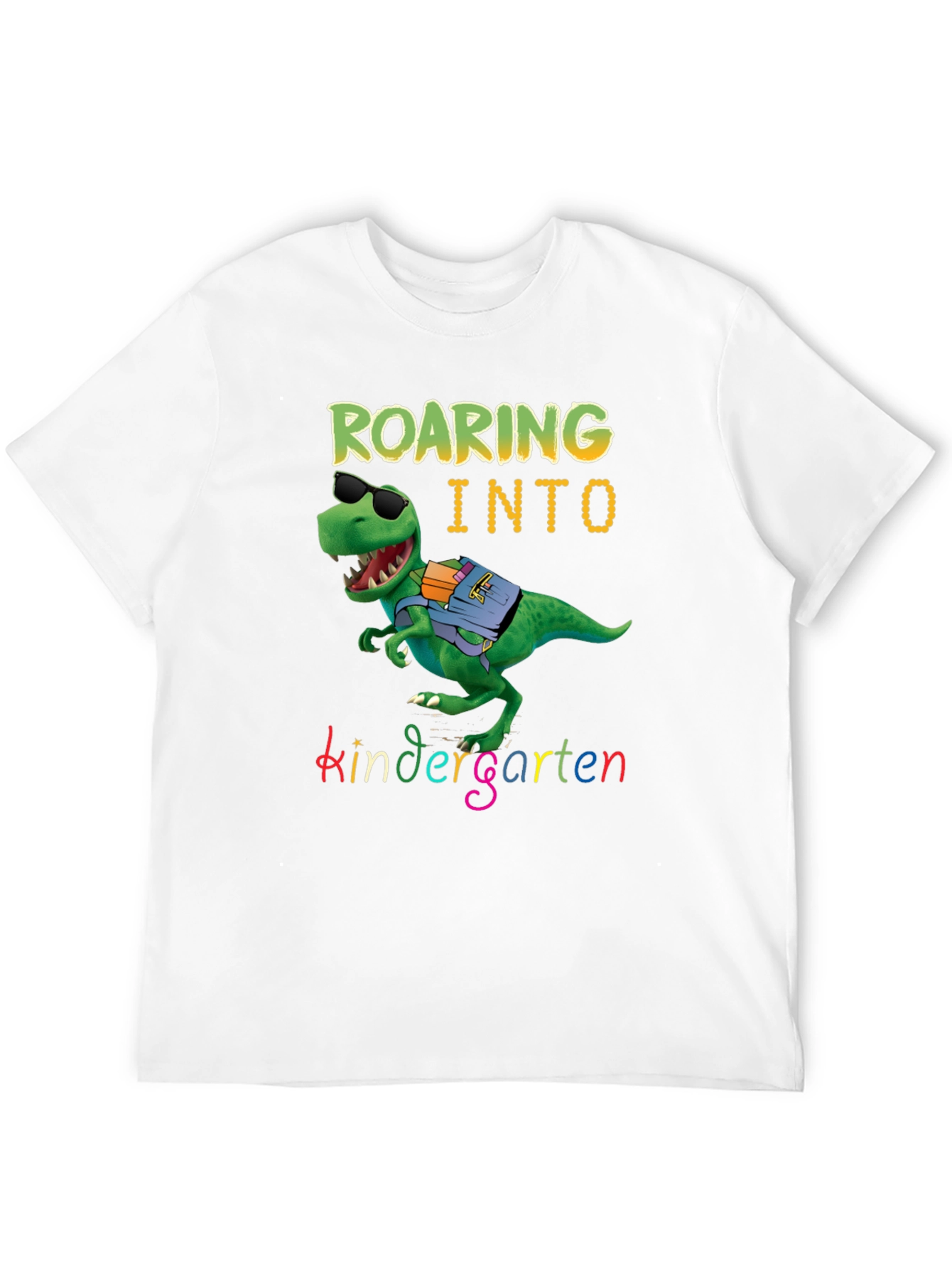 Roaring into Kindergarten Dinosaur T-Shirt