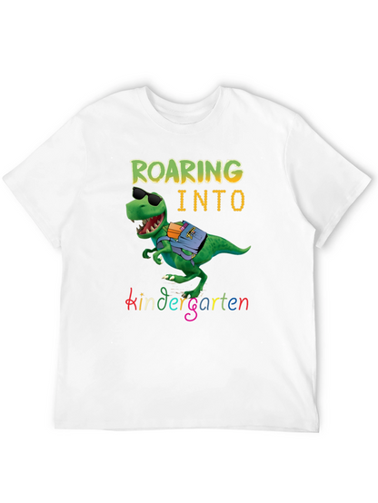Roaring into Kindergarten Dinosaur T-Shirt