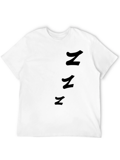 Mens Black T-Shirt with Abstract Z Design