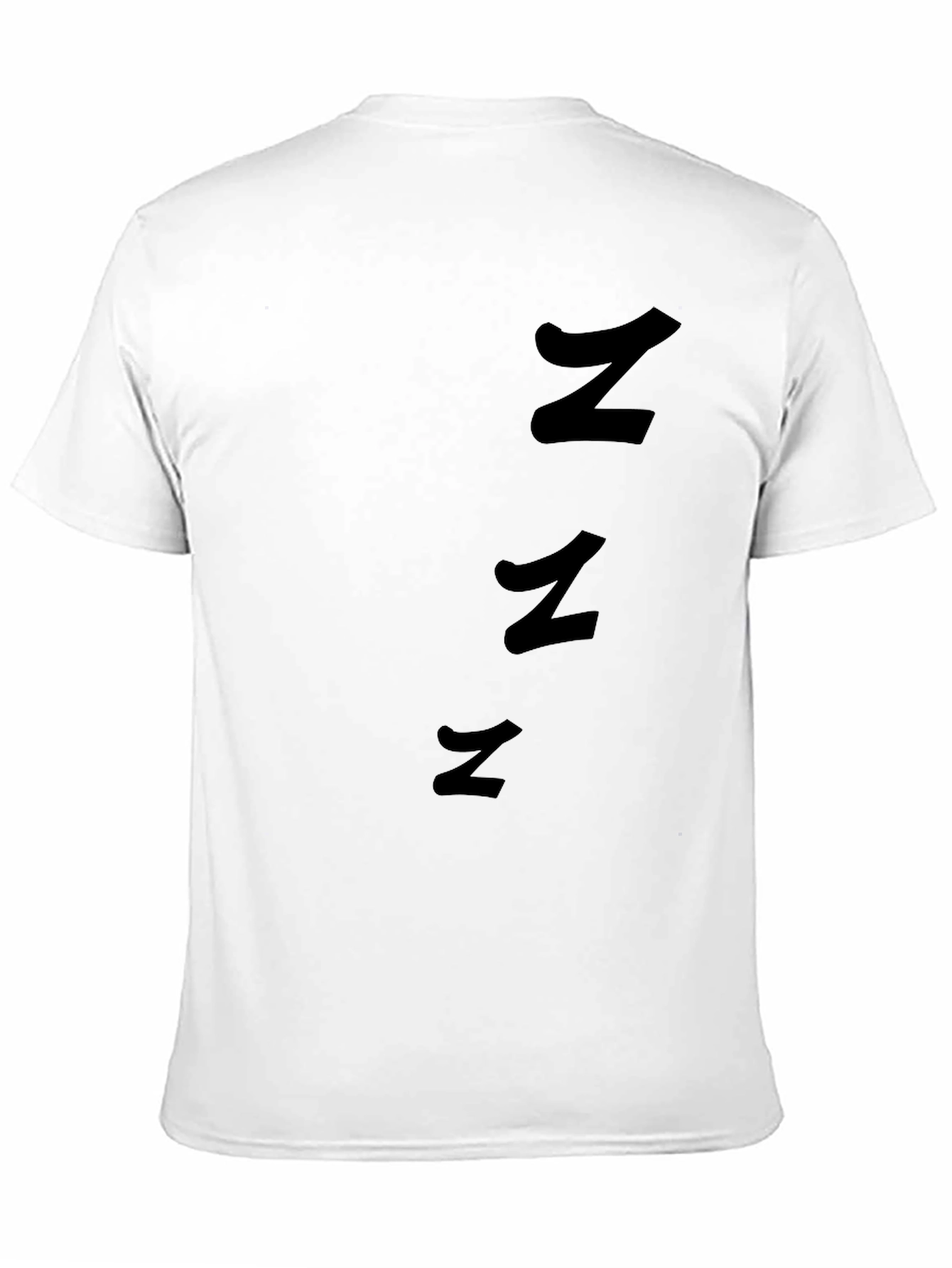 Mens Black T-Shirt with Abstract Z Design