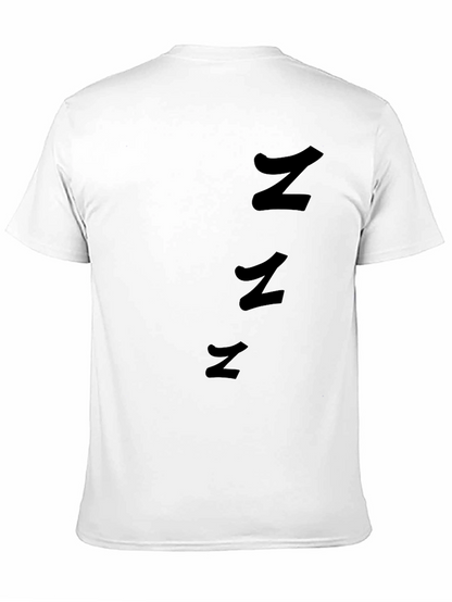 Mens Black T-Shirt with Abstract Z Design